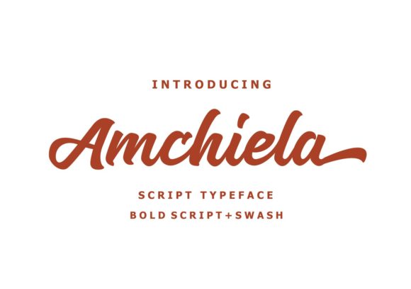 Amchiela Font: Bold Handwritten Type for Digital Campaigns