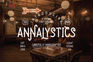 Annalystics Font: Vintage Script for Business Branding