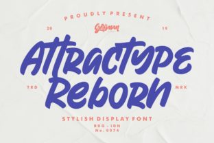 Attractype Reborn Font: Bold Script for Makers