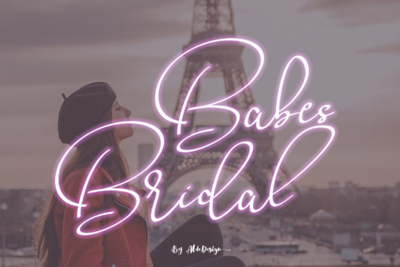 Babes Bridal Font: Elegant Script for Crafters