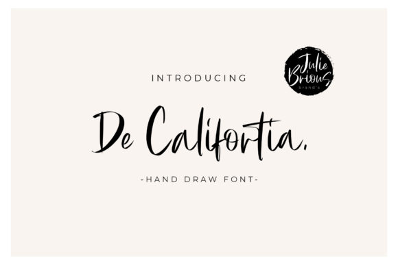De Califortia Script Font for Web Design