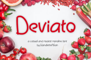 Deviato Font: A Monoline Typeface for Handmade Labels