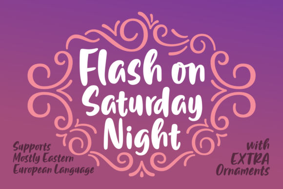 Flash on Saturday Night Font: A Web Designer’s Layout Test
