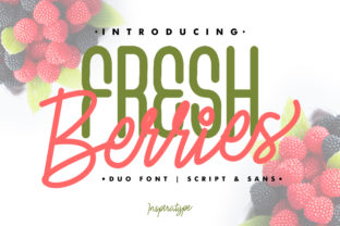 Fresh Berries Font: Charming Script for Handmade Products