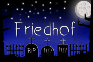 Friedhof Font: A Spooky Handwritten Typeface for Makers