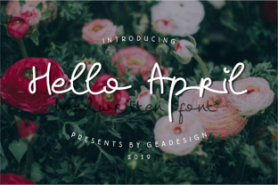 Hello April Font: A Romantic Script for Handmade Products