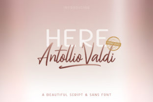 Here Antollio Valdi Duo Font for Bold Campaign Design