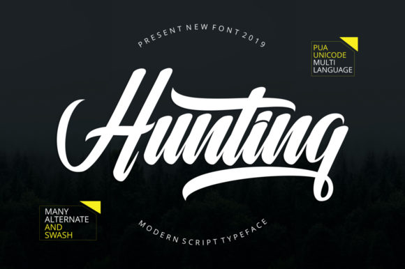 Hunting Font: Elevate Promo Designs and Campaigns
