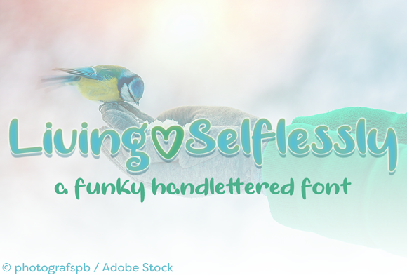Living Selflessly Font: Bold Script for Digital Campaigns
