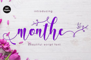 Monthe Font: Modern Calligraphy for Digital Campaigns