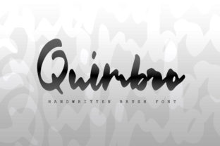 Quimbro Font: A Brush Script for Editorial Design