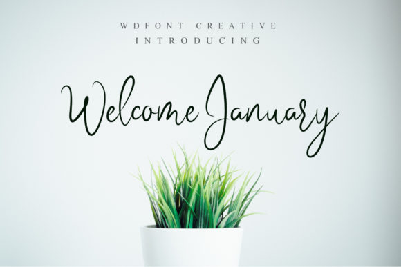 Welcome January Font: A Sophisticated Script for Editorial Design
